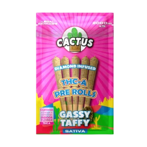 Cactus THCA Pre Rolls Gassy Taffy (2000mg x 5) - Sativa
