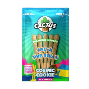 Cactus THCA Pre Rolls Cosmic Cookie (2000mg x 5) - Hybrid